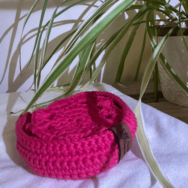Set of 4 coasters and holder - Pink